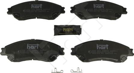 Hart 256 507 - Kit de plaquettes de frein, frein à disque cwaw.fr