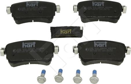 Hart 256 516 - Kit de plaquettes de frein, frein à disque cwaw.fr