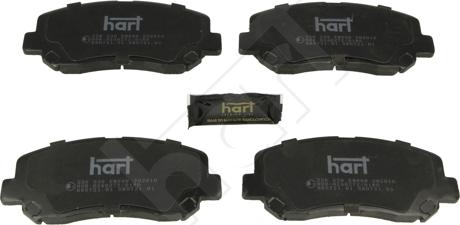 Hart 256 539 - Kit de plaquettes de frein, frein à disque cwaw.fr