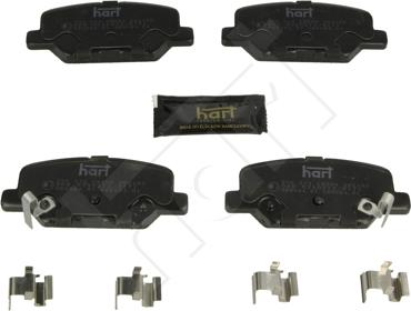 Hart 256 534 - Kit de plaquettes de frein, frein à disque cwaw.fr