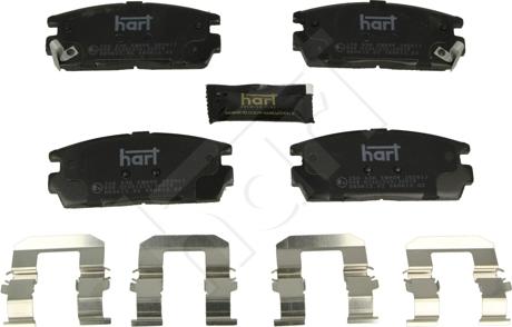 Hart 256 536 - Kit de plaquettes de frein, frein à disque cwaw.fr