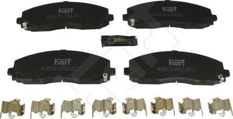 Hart 256 531 - Kit de plaquettes de frein, frein à disque cwaw.fr