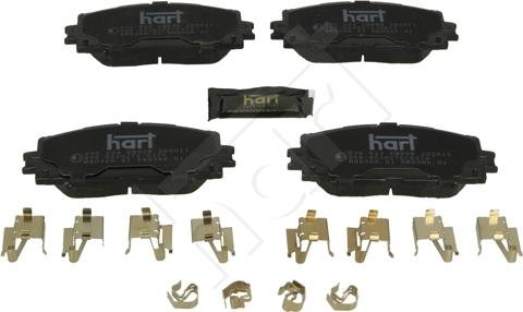 Hart 256 524 - Kit de plaquettes de frein, frein à disque cwaw.fr