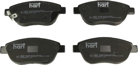 Hart 256 528 - Kit de plaquettes de frein, frein à disque cwaw.fr