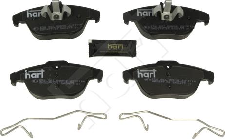 Hart 256 527 - Kit de plaquettes de frein, frein à disque cwaw.fr