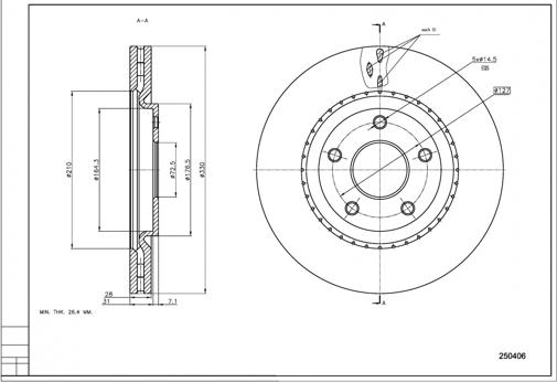 Hart 250 406 - Disque de frein cwaw.fr