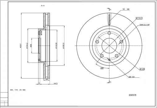 Hart 250 378 - Disque de frein cwaw.fr