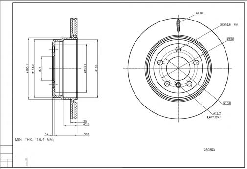 Hart 250 253 - Disque de frein cwaw.fr