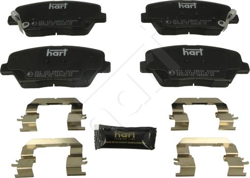 Hart 253 433 - Kit de plaquettes de frein, frein à disque cwaw.fr