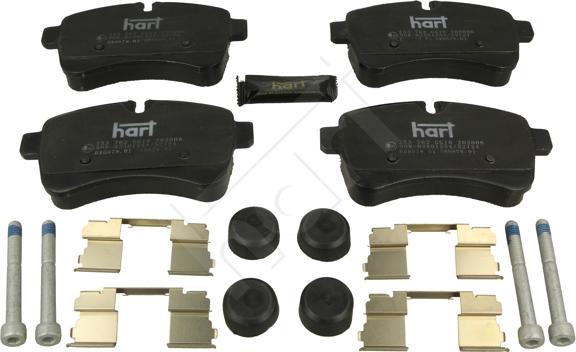 Hart 253 762 - Kit de plaquettes de frein, frein à disque cwaw.fr