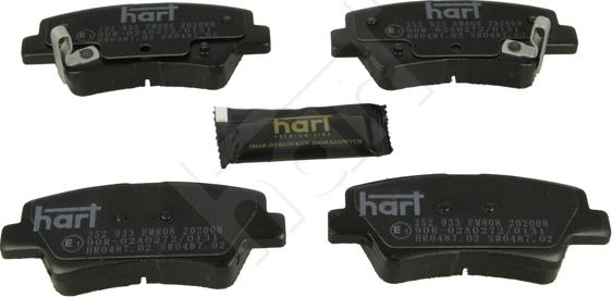 Hart 252 933 - Kit de plaquettes de frein, frein à disque cwaw.fr