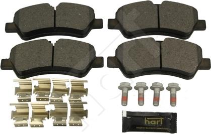 Hart 252 924 - Kit de plaquettes de frein, frein à disque cwaw.fr