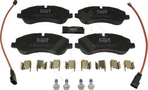 Hart 252 922 - Kit de plaquettes de frein, frein à disque cwaw.fr