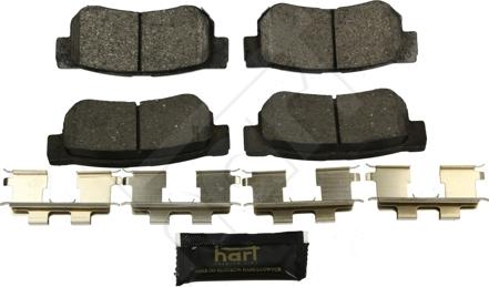 Hart 252 300 - Kit de plaquettes de frein, frein à disque cwaw.fr