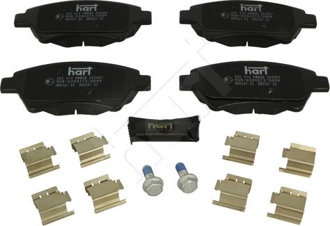 Hart 252 314 - Kit de plaquettes de frein, frein à disque cwaw.fr