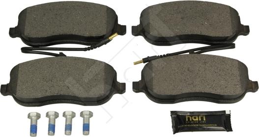 Hart 252 316 - Kit de plaquettes de frein, frein à disque cwaw.fr