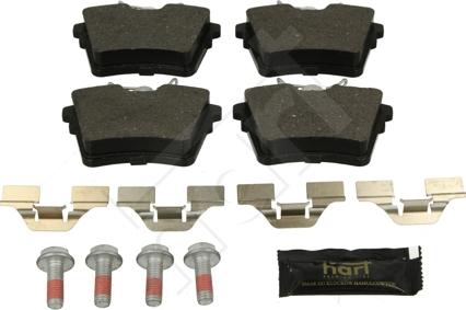 Hart 252 312 - Kit de plaquettes de frein, frein à disque cwaw.fr