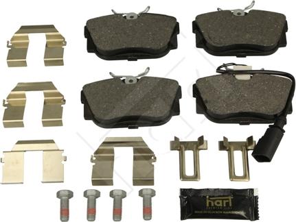 Hart 252 322 - Kit de plaquettes de frein, frein à disque cwaw.fr