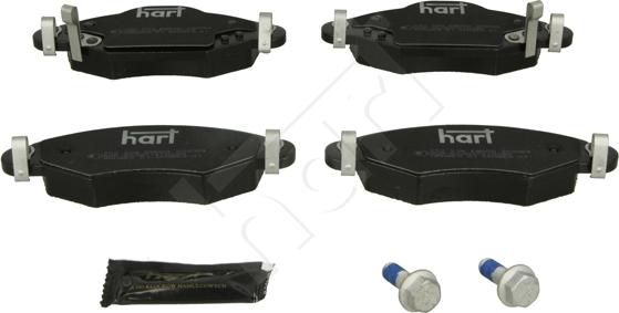 Hart 252 298 - Kit de plaquettes de frein, frein à disque cwaw.fr