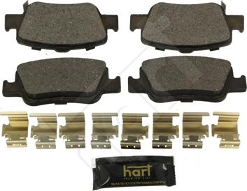 Hart 252 293 - Kit de plaquettes de frein, frein à disque cwaw.fr