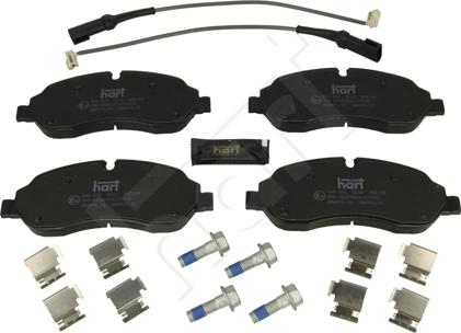 Hart 260 555 - Kit de plaquettes de frein, frein à disque cwaw.fr