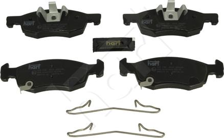 Hart 260 556 - Kit de plaquettes de frein, frein à disque cwaw.fr