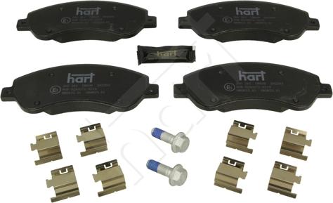 Hart 260 264 - Kit de plaquettes de frein, frein à disque cwaw.fr