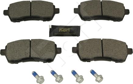 Hart 260 743 - Kit de plaquettes de frein, frein à disque cwaw.fr