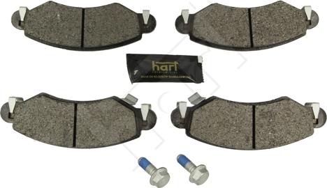 Hart 260 747 - Kit de plaquettes de frein, frein à disque cwaw.fr