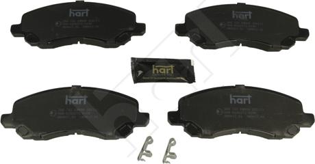 Hart 260 752 - Kit de plaquettes de frein, frein à disque cwaw.fr