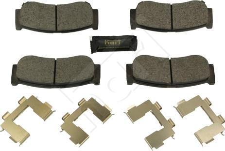 Hart 260 767 - Kit de plaquettes de frein, frein à disque cwaw.fr