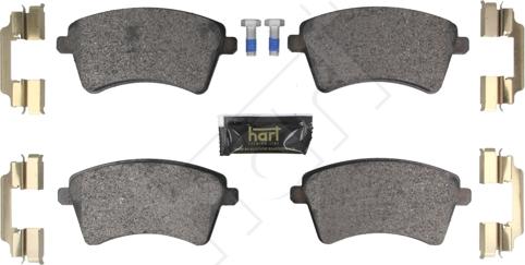 Hart 261 851 - Kit de plaquettes de frein, frein à disque cwaw.fr