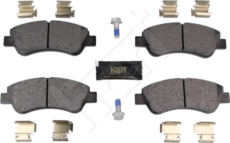 Hart 261 800 - Kit de plaquettes de frein, frein à disque cwaw.fr