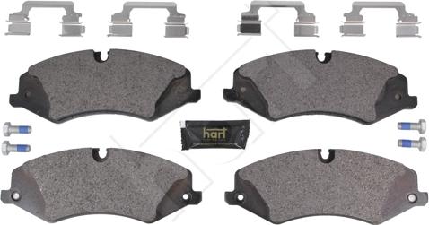 Hart 261 798 - Kit de plaquettes de frein, frein à disque cwaw.fr