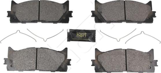 Hart 261 741 - Kit de plaquettes de frein, frein à disque cwaw.fr