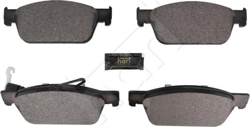 Hart 261 789 - Kit de plaquettes de frein, frein à disque cwaw.fr