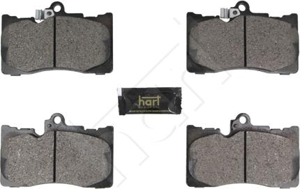 Hart 261 738 - Kit de plaquettes de frein, frein à disque cwaw.fr