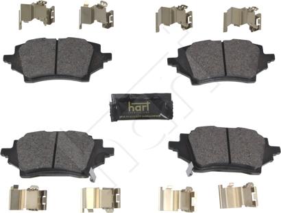 Hart 262 052 - Kit de plaquettes de frein, frein à disque cwaw.fr