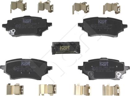 Hart 262 052 - Kit de plaquettes de frein, frein à disque cwaw.fr