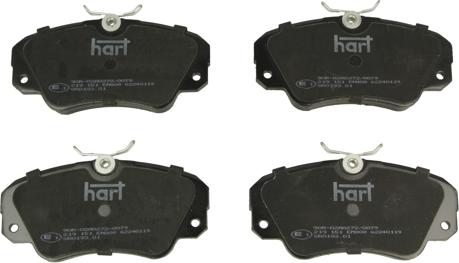 Hart 219 151 - Kit de plaquettes de frein, frein à disque cwaw.fr