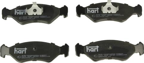 Hart 219 108 - Kit de plaquettes de frein, frein à disque cwaw.fr