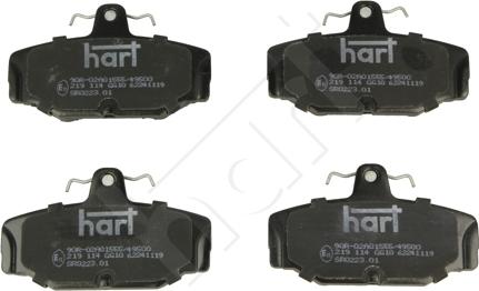 Hart 219114 - Kit de plaquettes de frein, frein à disque cwaw.fr