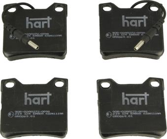 Hart 219 124 - Kit de plaquettes de frein, frein à disque cwaw.fr