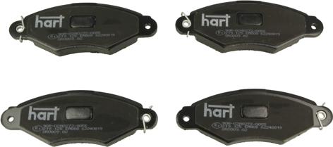 Hart 219 125 - Kit de plaquettes de frein, frein à disque cwaw.fr