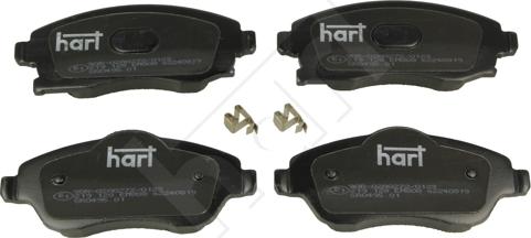 Hart 219 128 - Kit de plaquettes de frein, frein à disque cwaw.fr