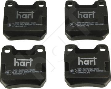 Hart 215 945 - Kit de plaquettes de frein, frein à disque cwaw.fr