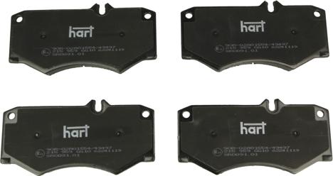 Hart 215 959 - Kit de plaquettes de frein, frein à disque cwaw.fr