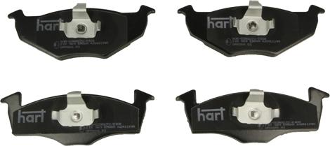 Hart 215 969 - Kit de plaquettes de frein, frein à disque cwaw.fr