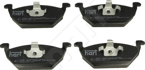 Hart 215 966 - Kit de plaquettes de frein, frein à disque cwaw.fr