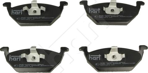 Hart 215 961 - Kit de plaquettes de frein, frein à disque cwaw.fr